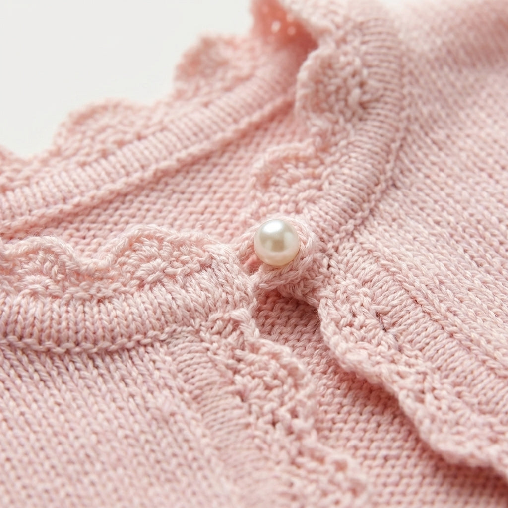 Girls Cropped Knit Cardigan