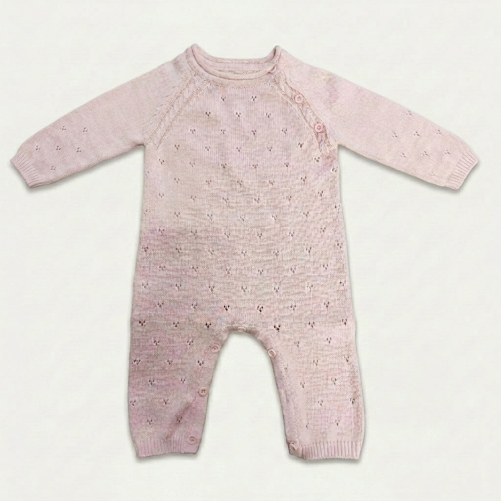 Long Sleeve Baby Knit Jumpsuit