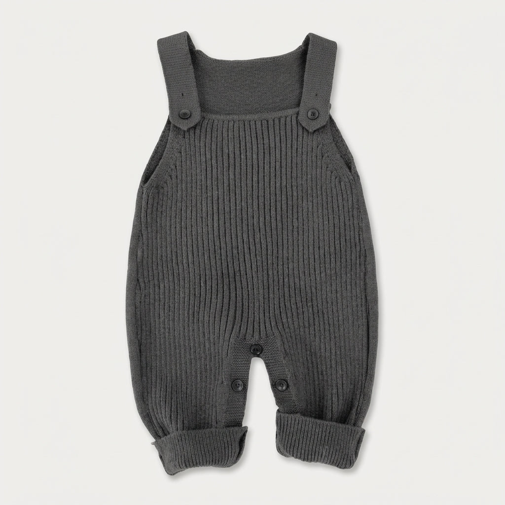 Classic Knit Baby Overalls
