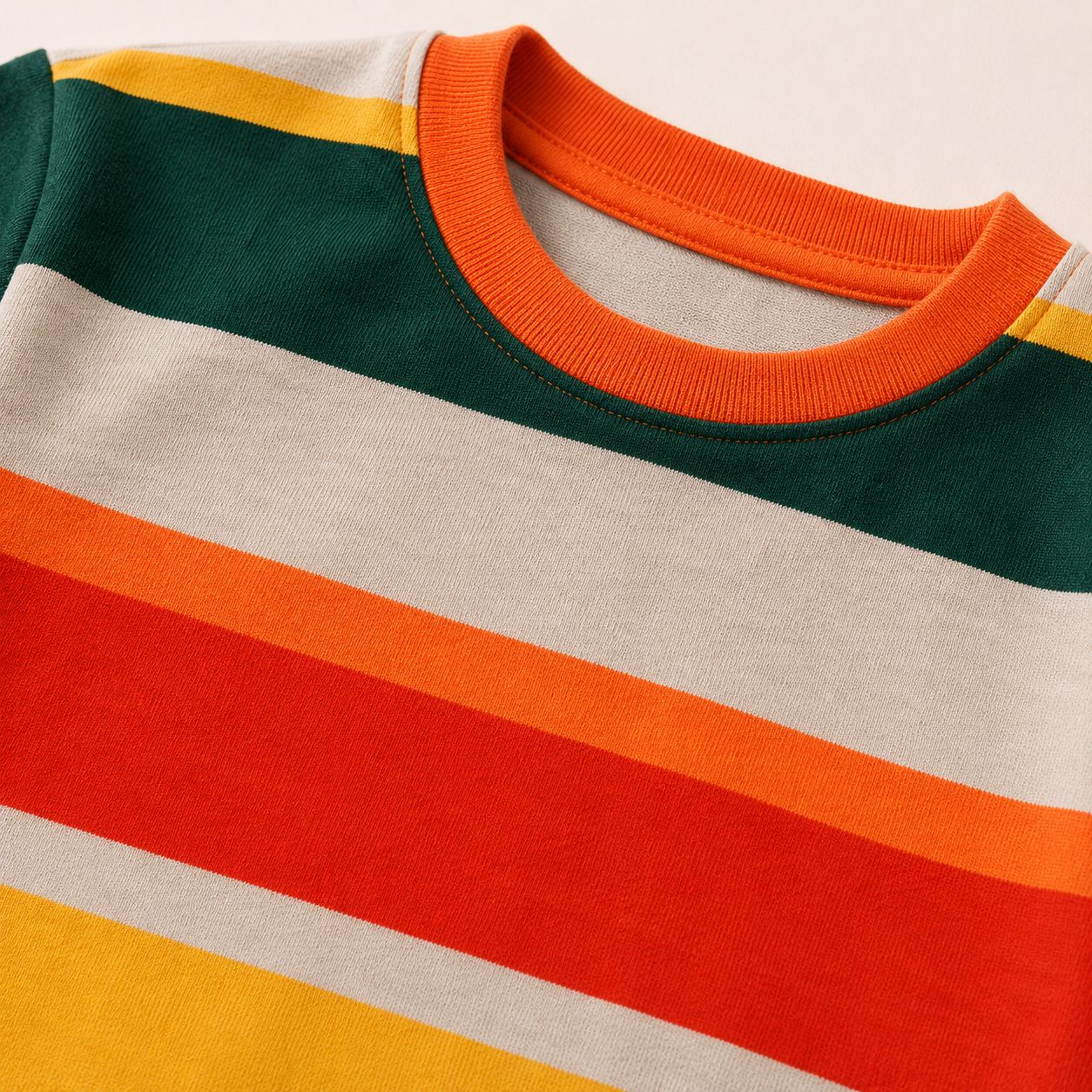 Retro Stripe Shorts Set