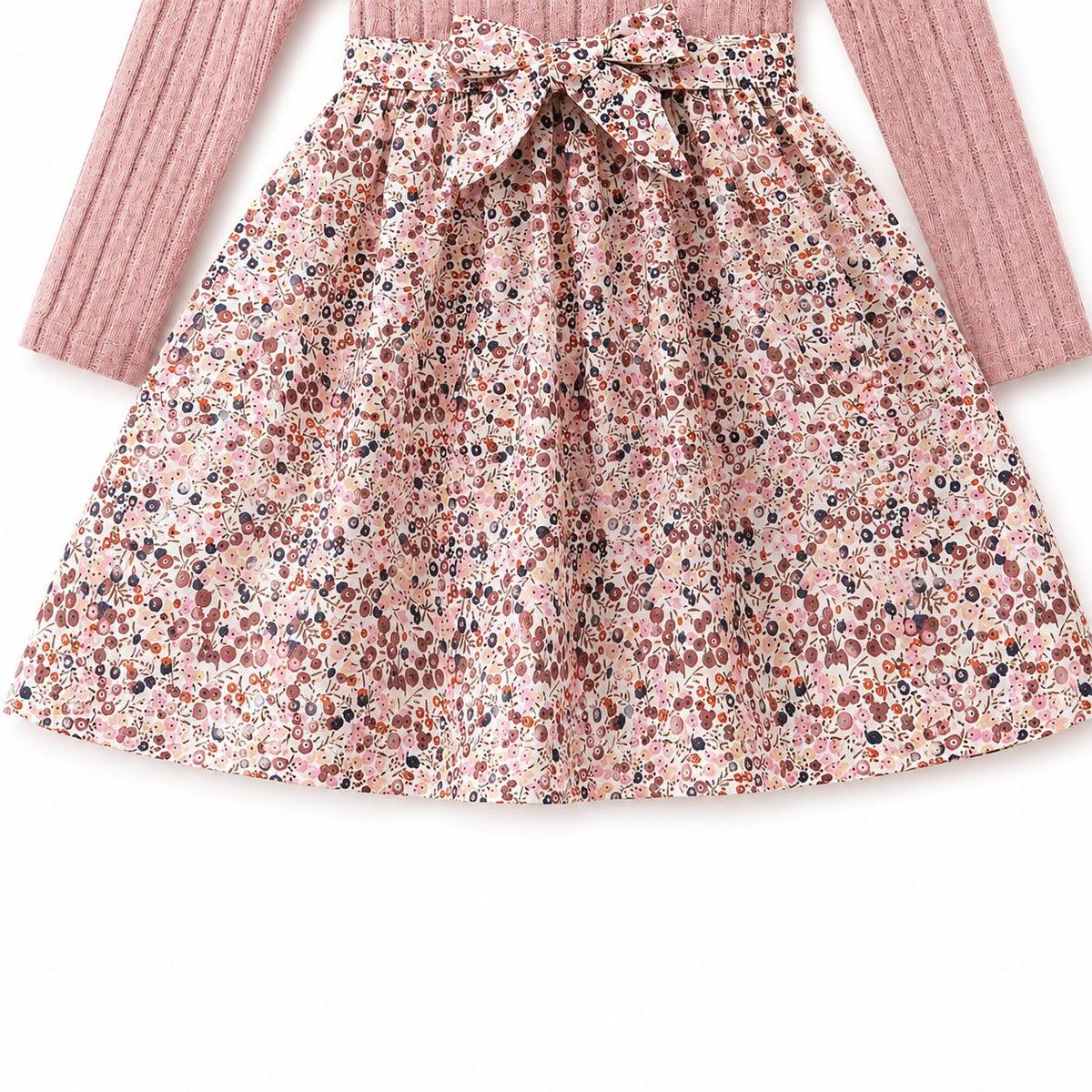 Dusty Rose Floral Dress