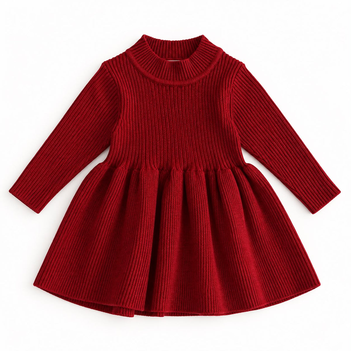 Ribbed Knit Toddler Dress
