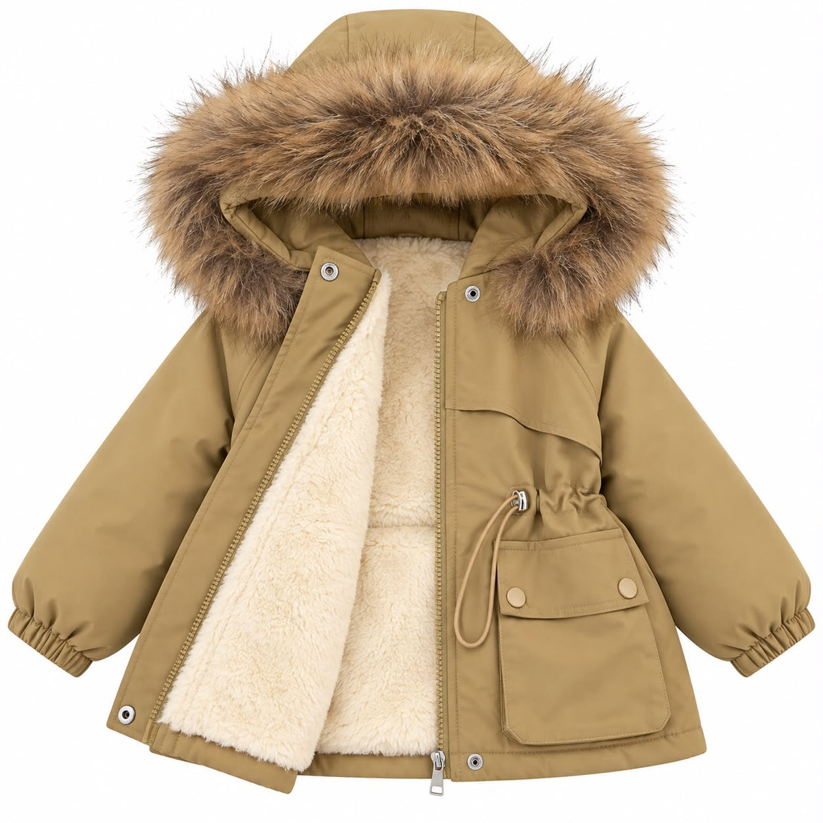 Faux Fur Hooded Jacket