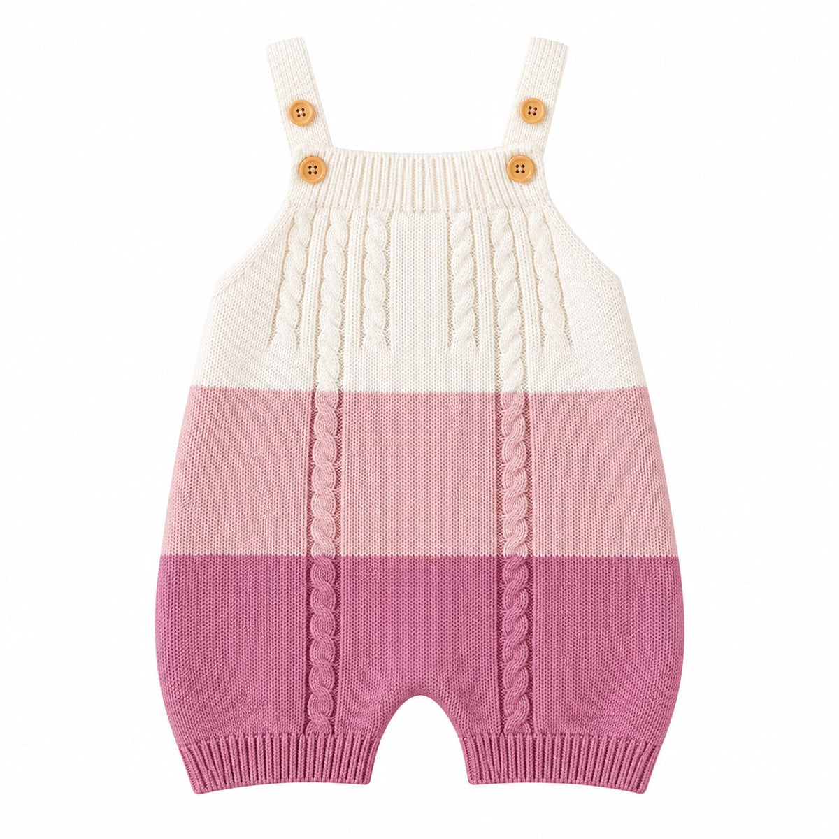 Knitted Baby Dungaree Romper