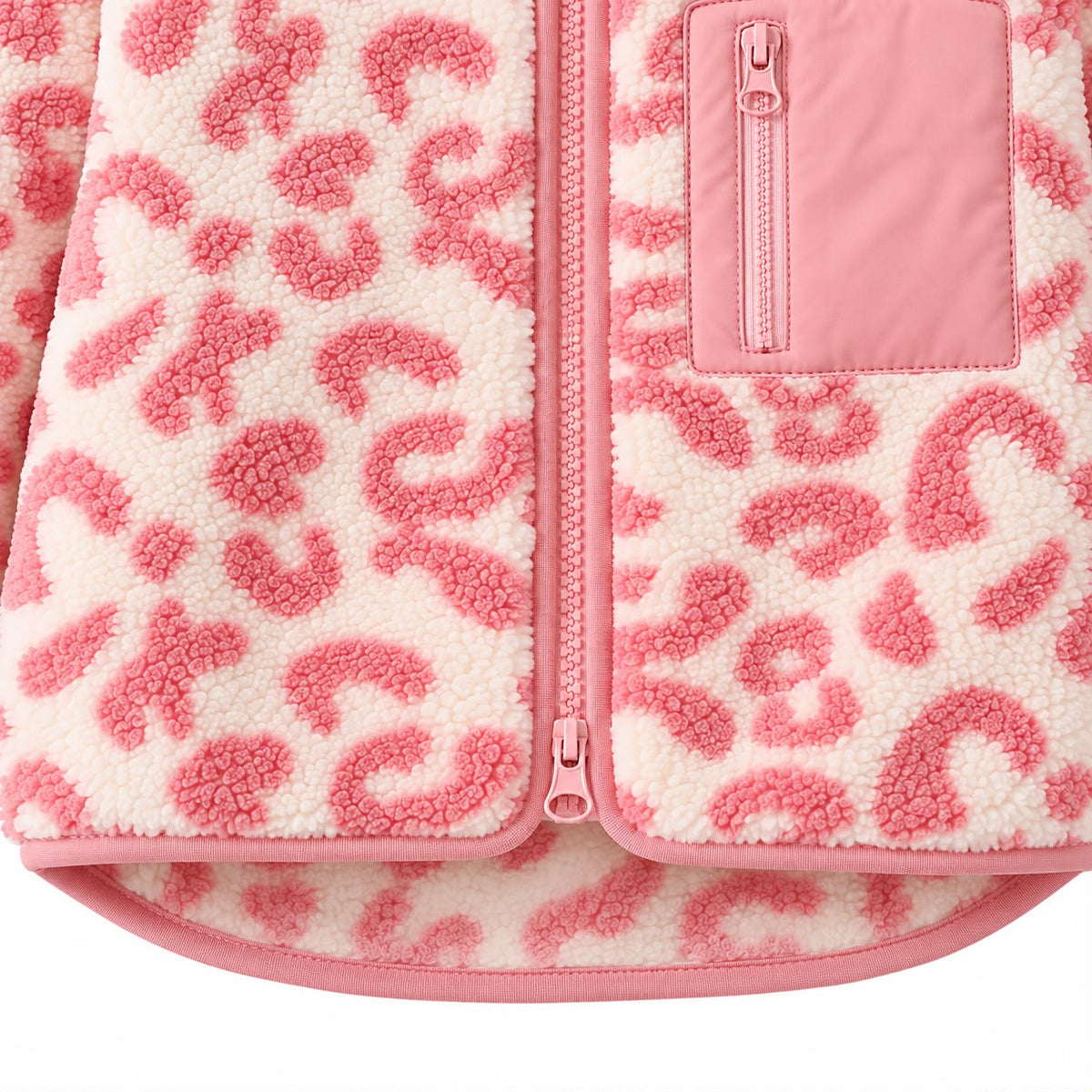 Leopard Fleece Baby Jacket
