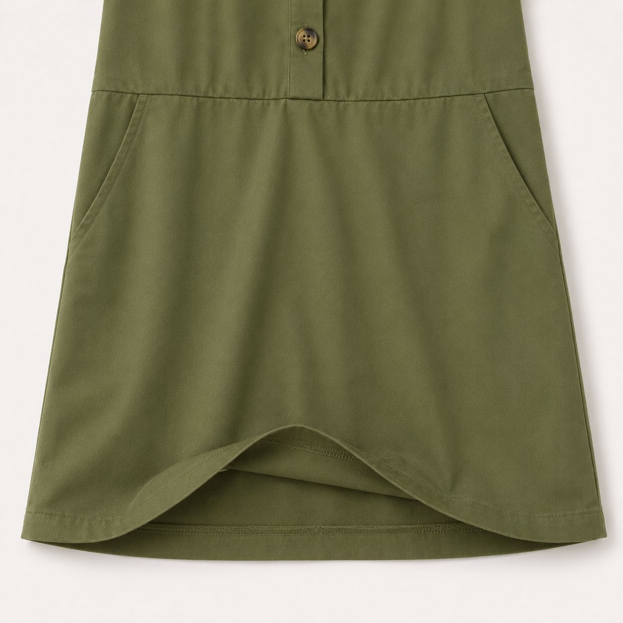 Olive Collar Dress