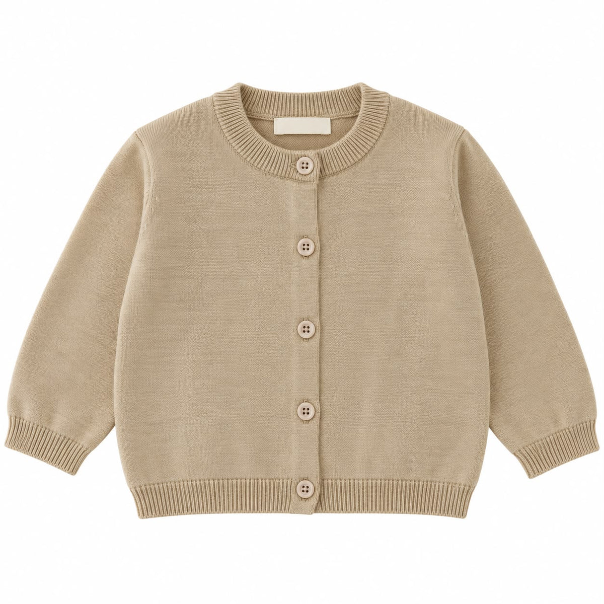 Round Neck Knit Cardigan