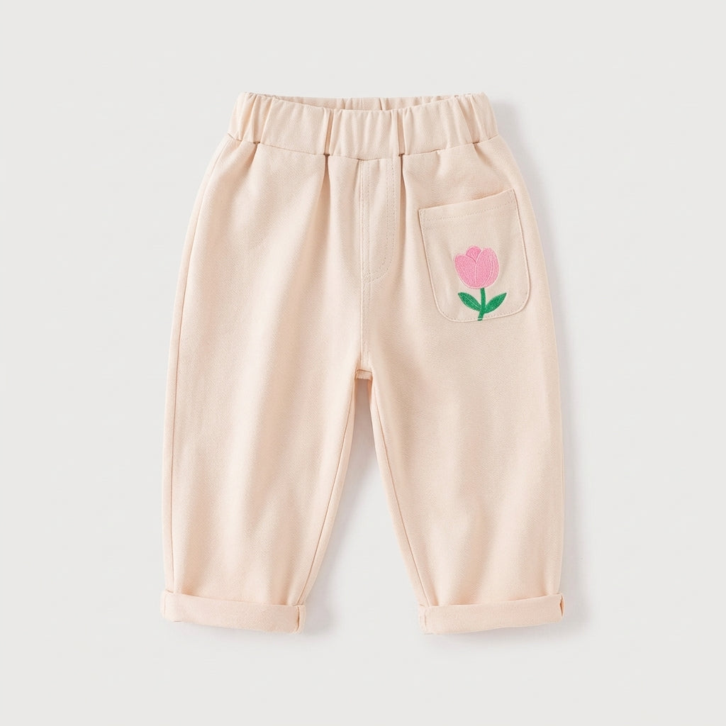 Floral Toddler Pull On Pants