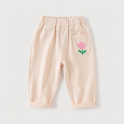 Floral Toddler Pull On Pants