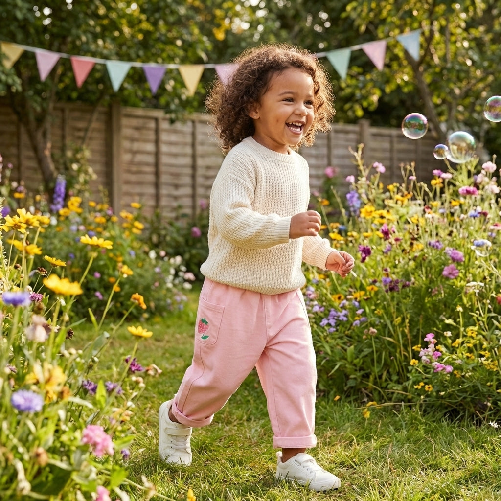 Floral Toddler Pull On Pants
