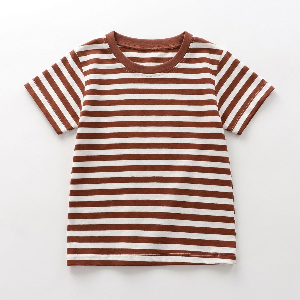 Short Sleeve Striped T Shirt