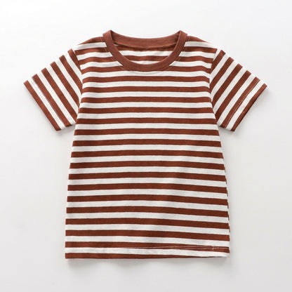Short Sleeve Striped T Shirt