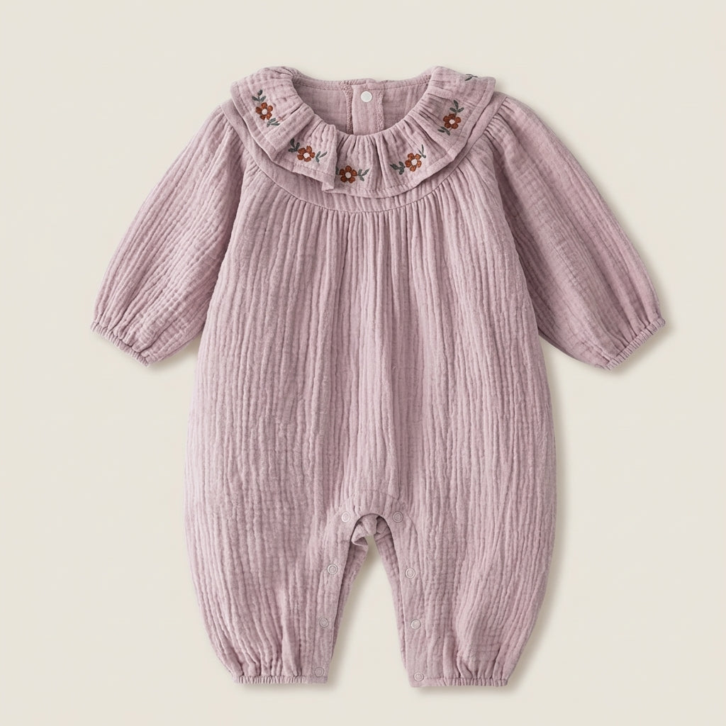 Baby Floral Collar Romper