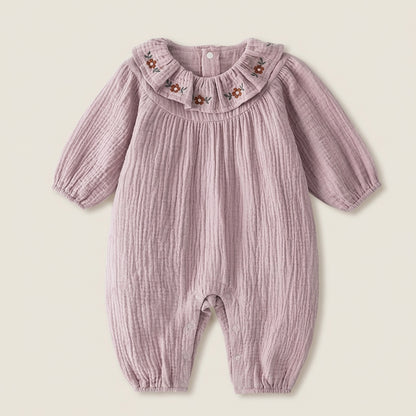 Baby Floral Collar Romper