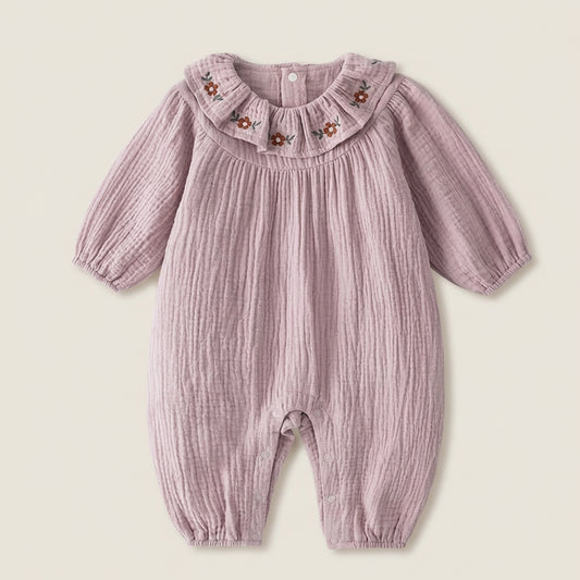 Baby Floral Collar Romper