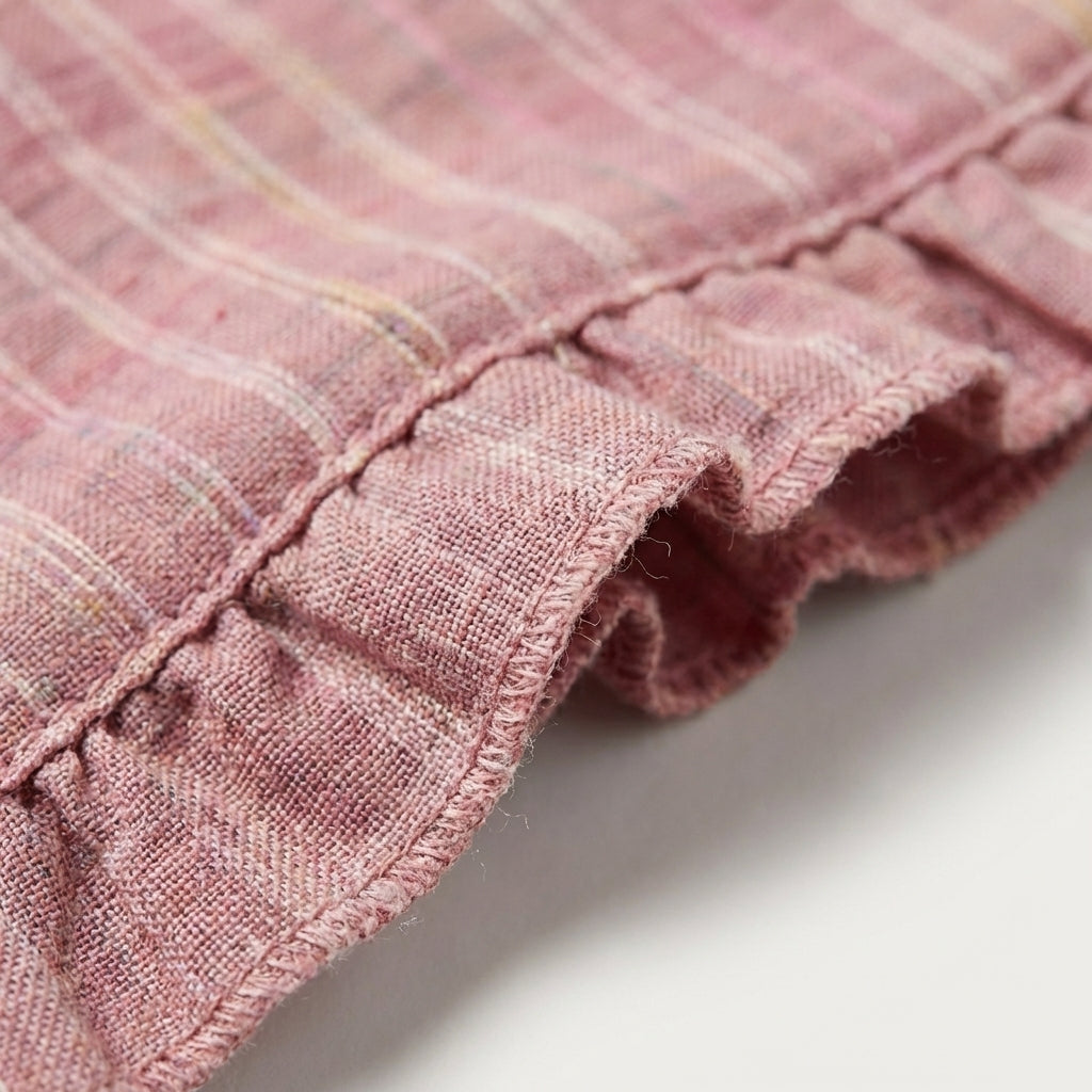 Plaid Ruffle Top and Pants Set