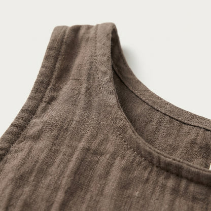 Linen Sleeveless Tank Top