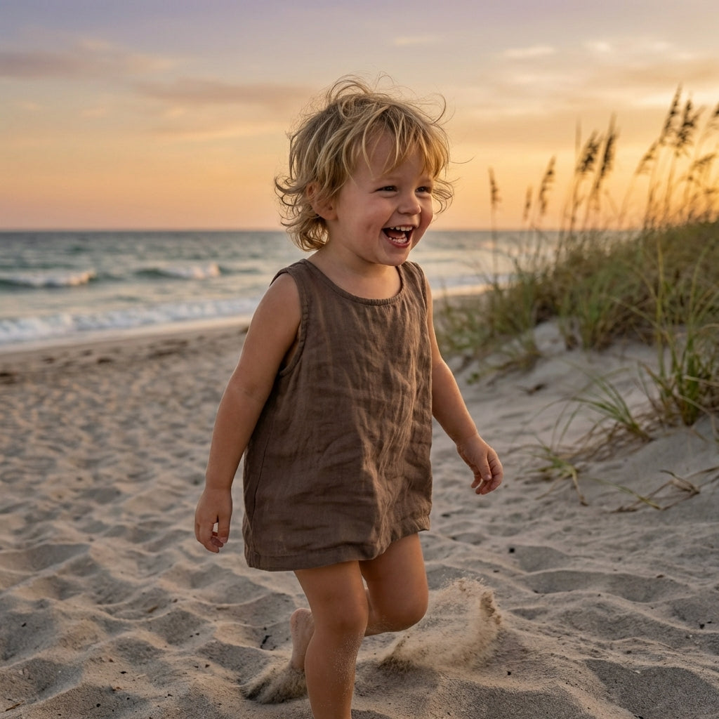 Linen Sleeveless Tank Top