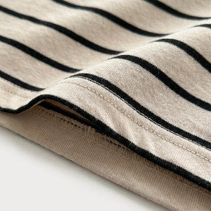 Cotton Stripe Short Sleeve Tee