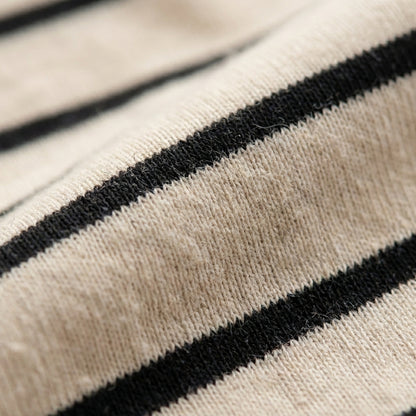 Cotton Stripe Short Sleeve Tee