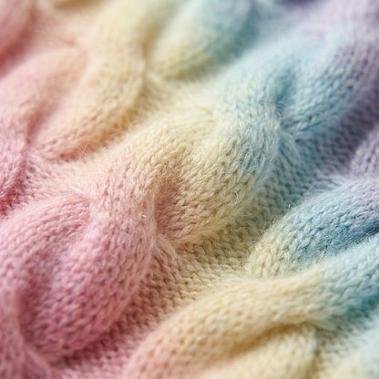 Rainbow Knit Baby Cardigan