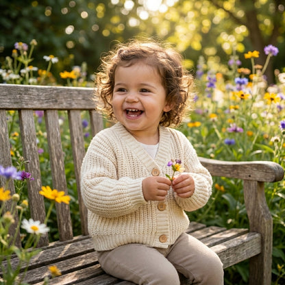 Classic Knit Baby Cardigan