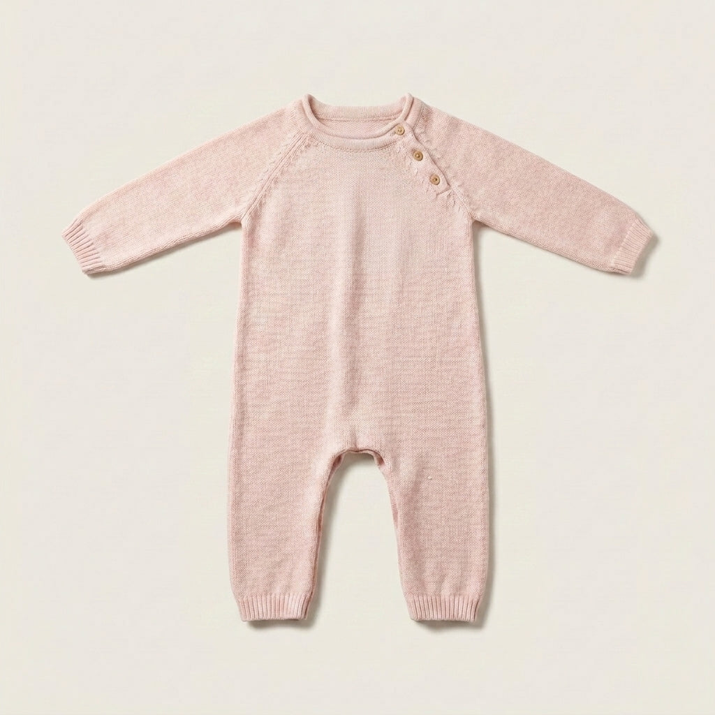 Long Sleeve Baby Knit Jumpsuit
