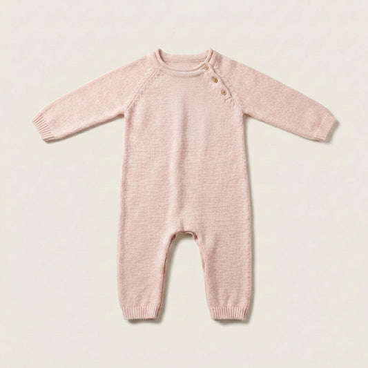Long Sleeve Baby Knit Jumpsuit