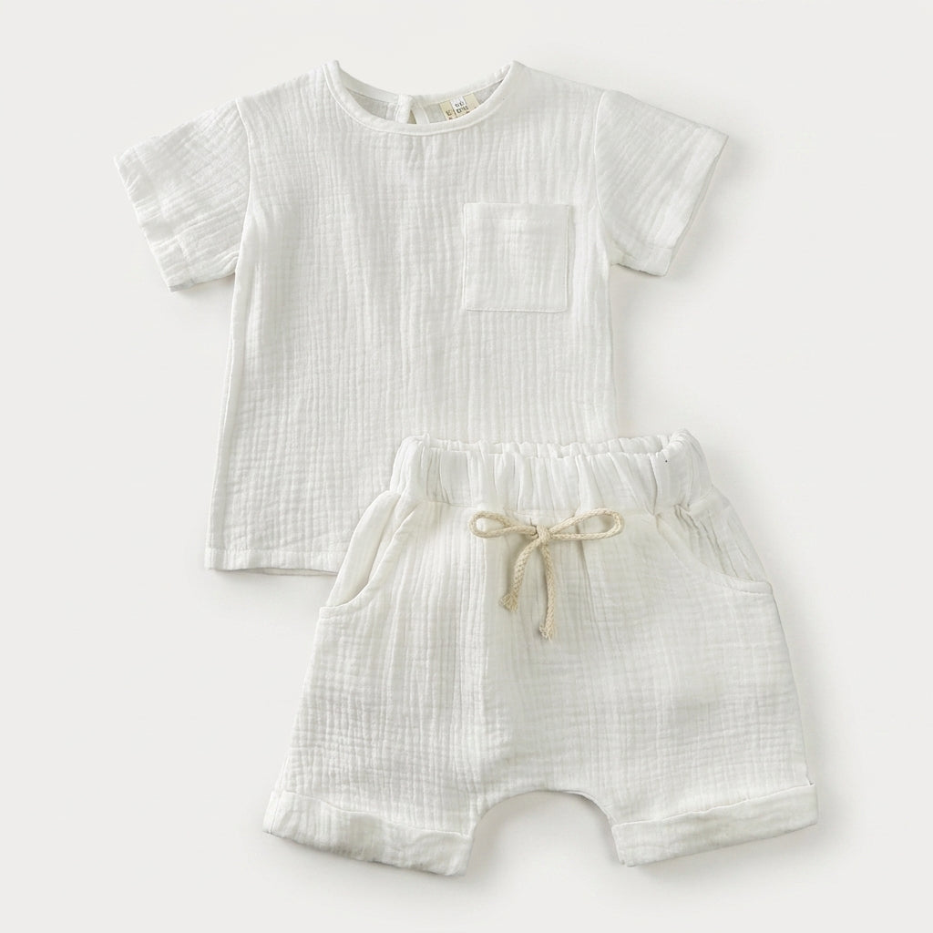 Classic Cotton Summer Two Piece Set