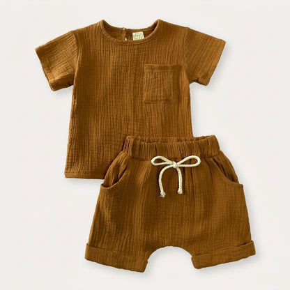 Classic Cotton Summer Two Piece Set