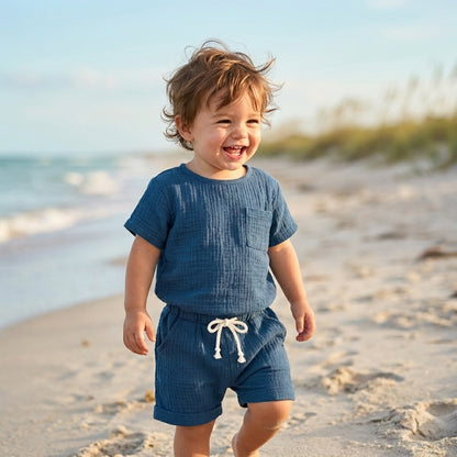 Classic Cotton Summer Two Piece Set