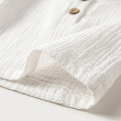 Classic Muslin Summer Shorts Set