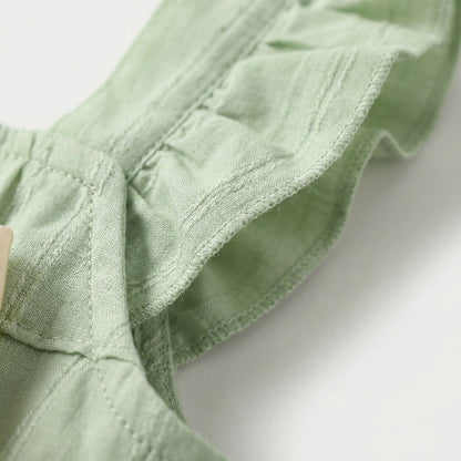 Green Butterfly Baby Dress Set