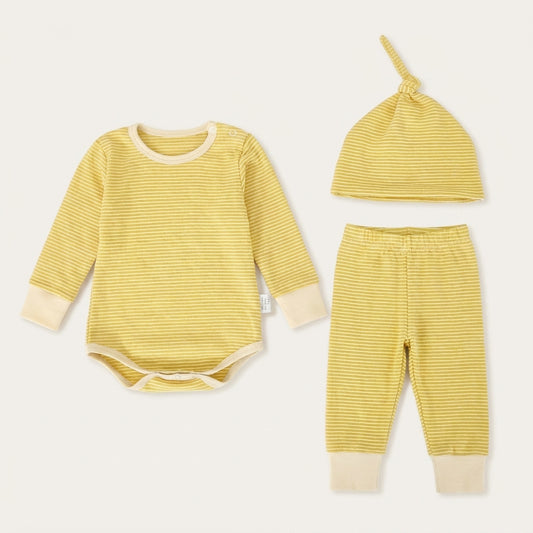 Striped Bodysuit Pants and Hat Set