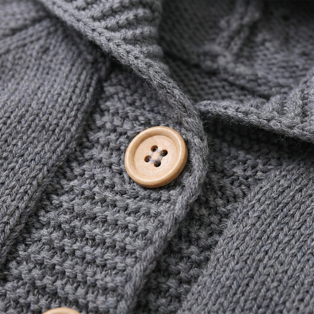 Bear Hood Knitted Romper