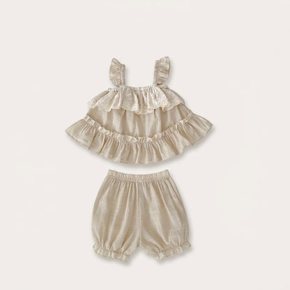 Ruffle Top and Shorts Set