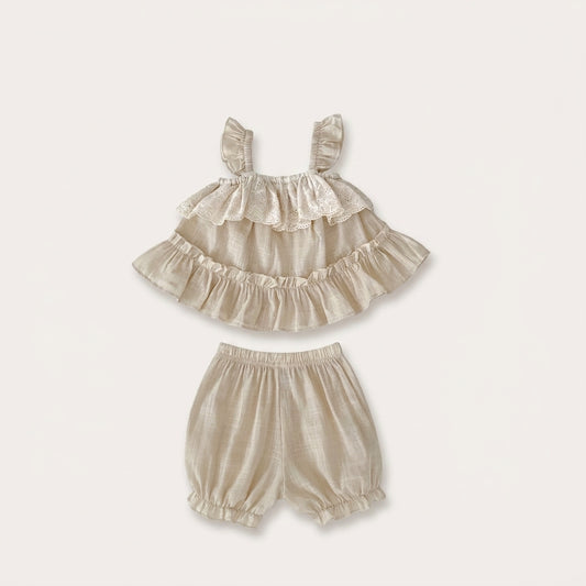 Ruffle Top and Shorts Set