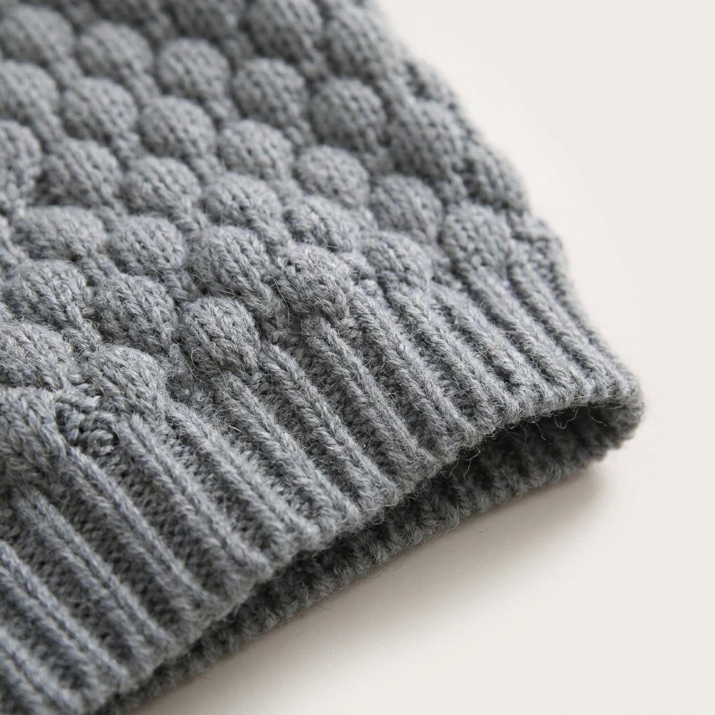 Bear Hood Knit Cardigan