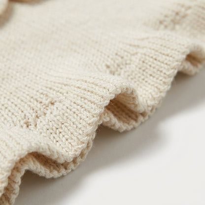 Knitted Frill Top and Shorts Set