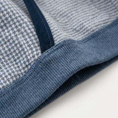 Blue Plaid Shirt and Pants Set
