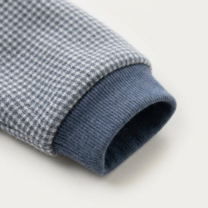 Blue Plaid Shirt and Pants Set