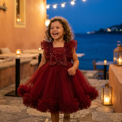 Bow Tulle Party Dress