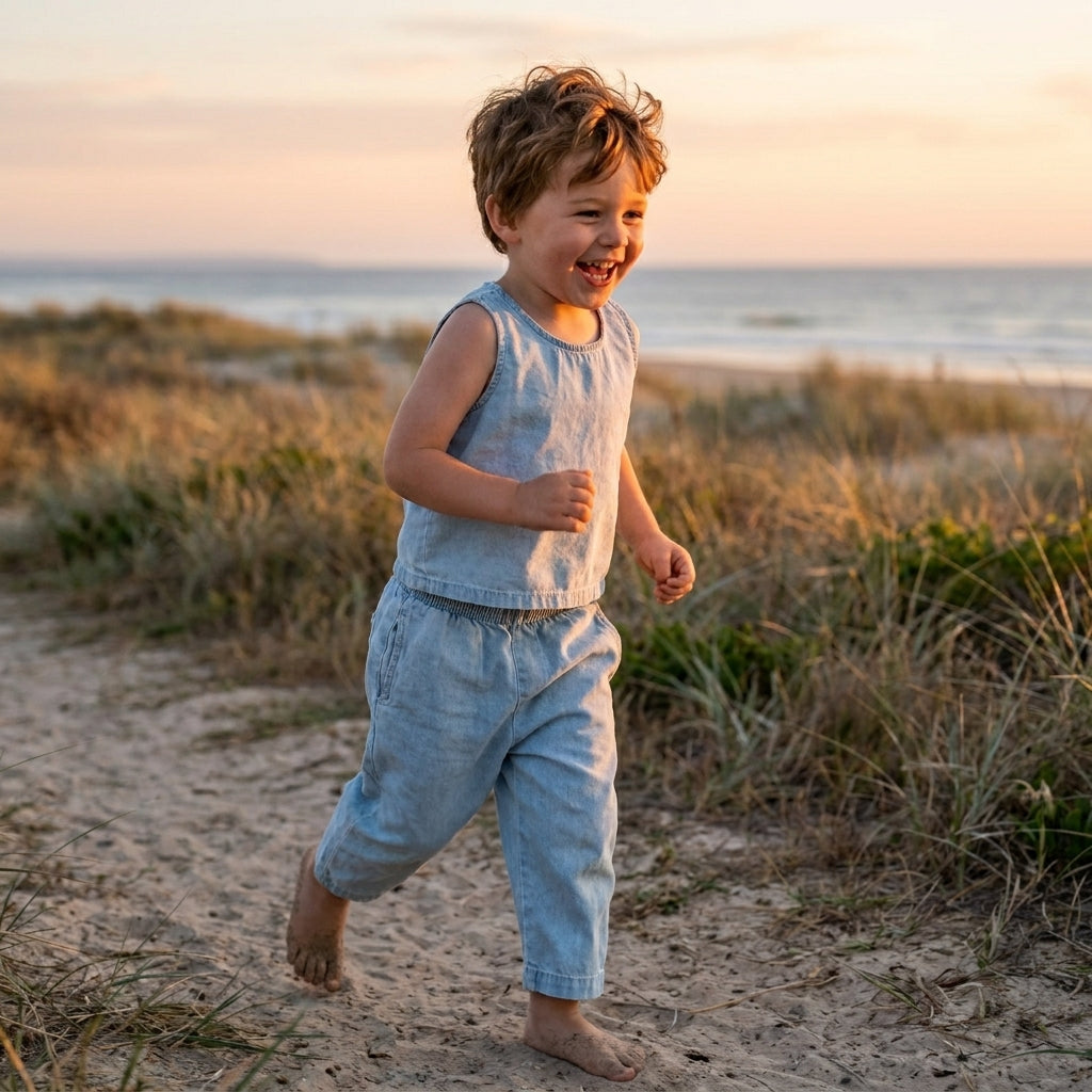 Cotton Tank and Trousers Set