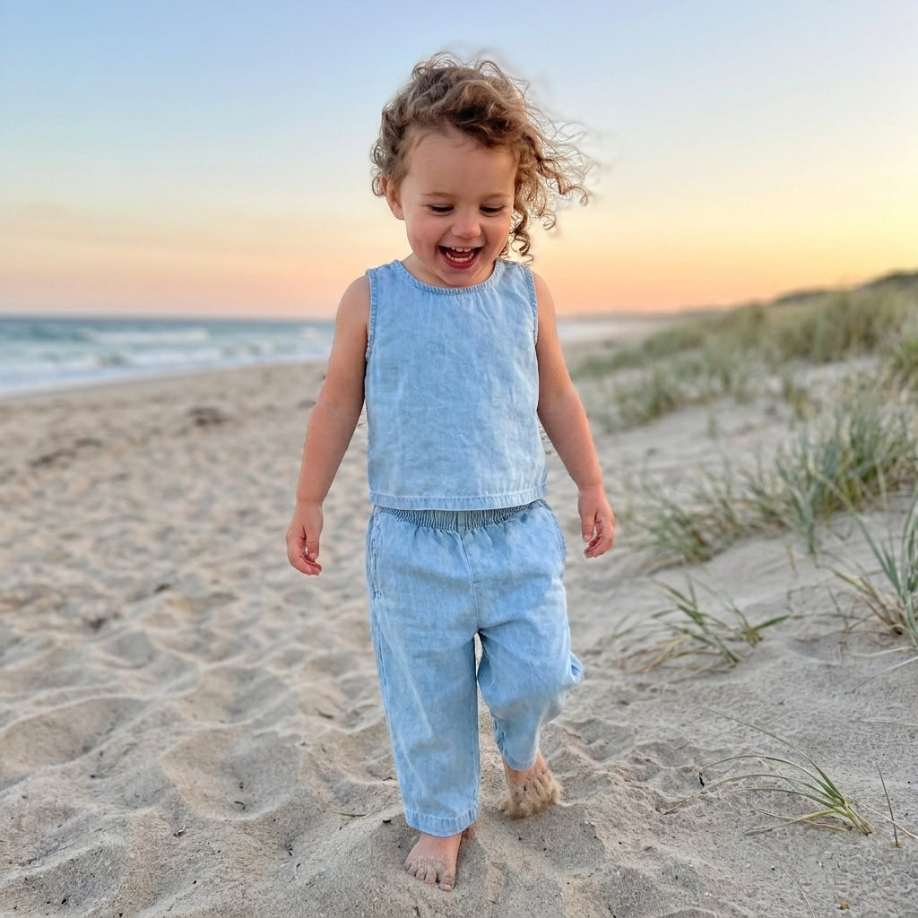 Cotton Tank and Trousers Set