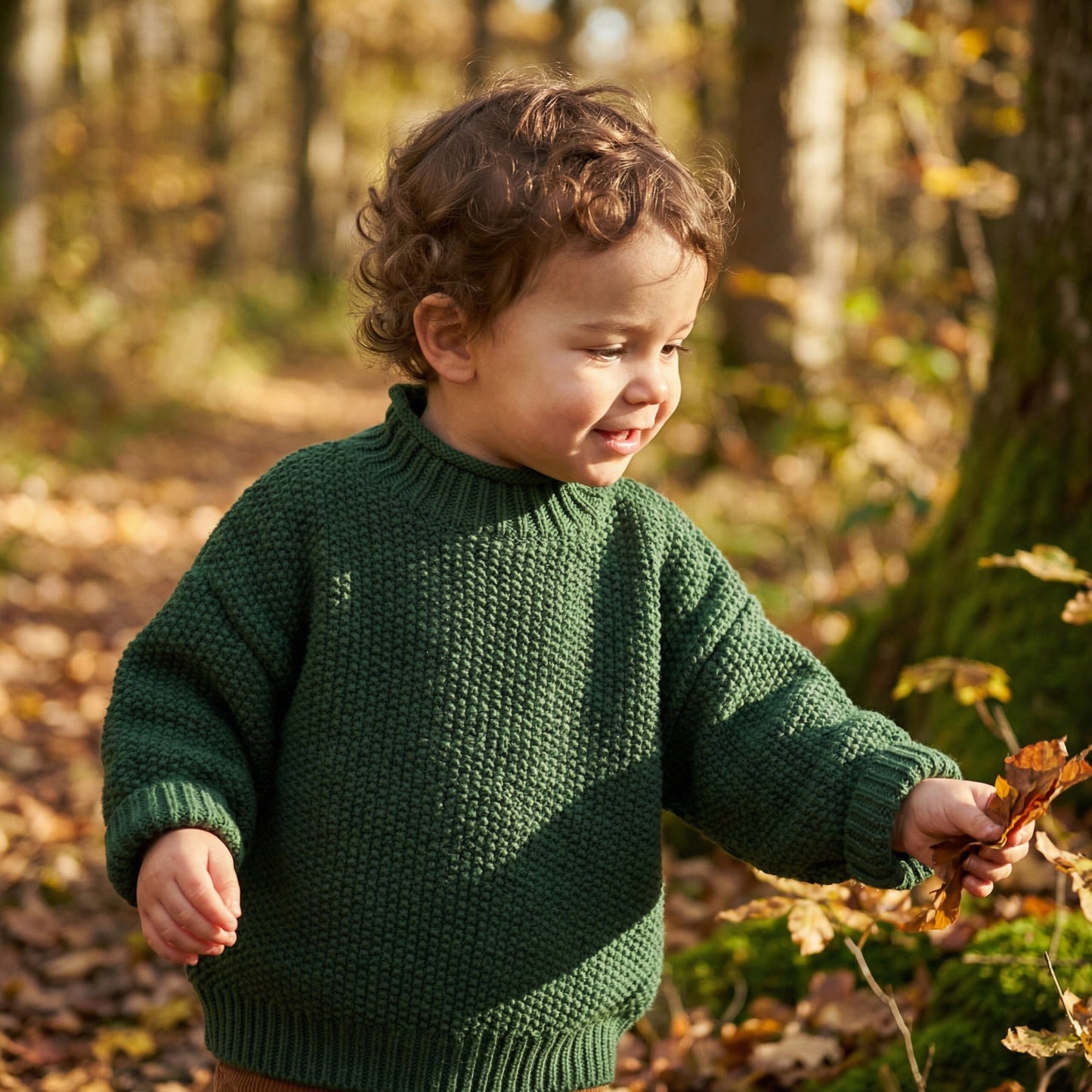 Toddler Cotton Turtleneck Sweater