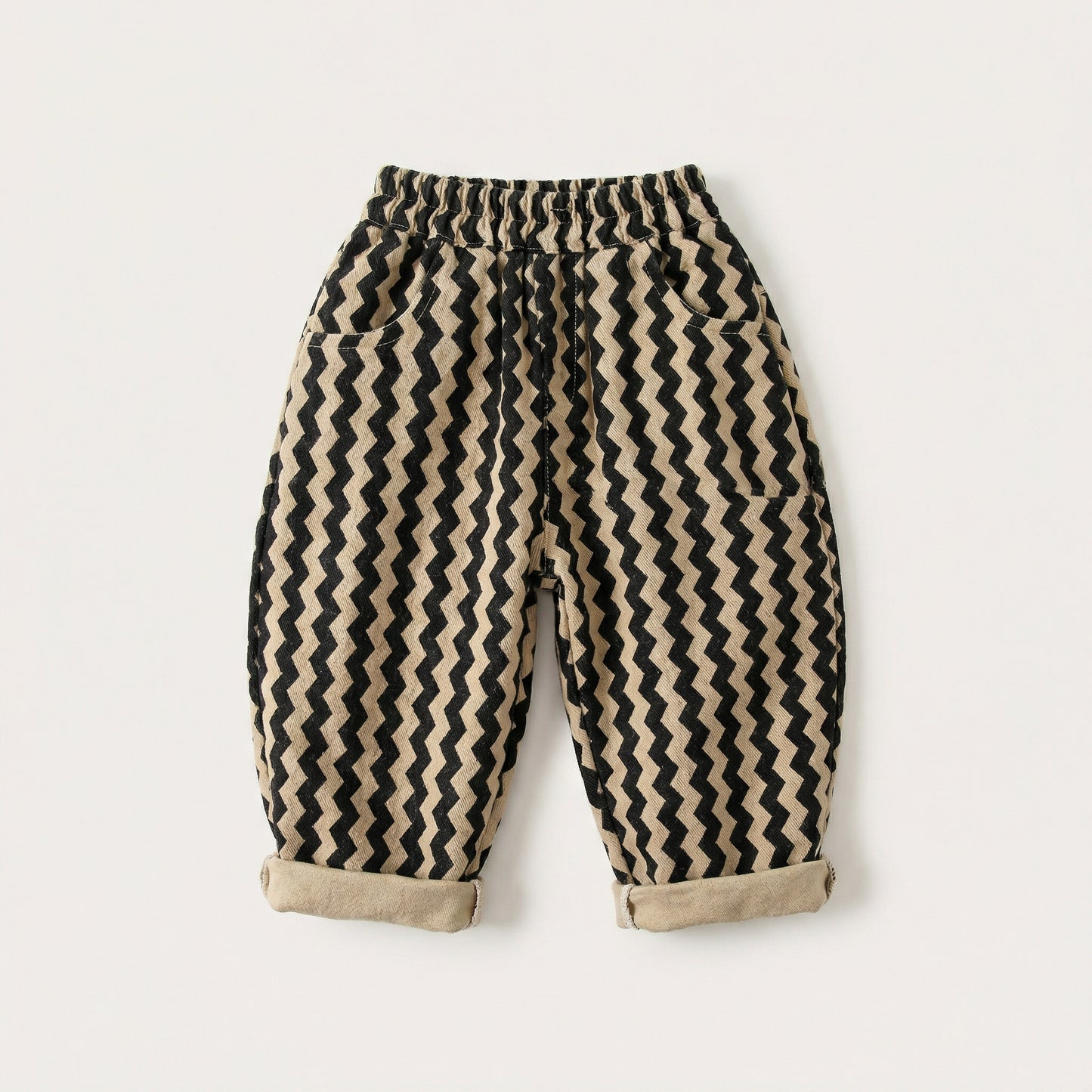 Zigzag Cotton Pants