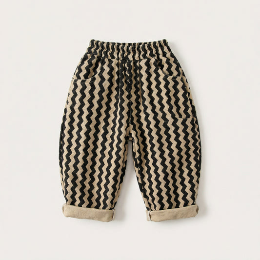 Zigzag Cotton Pants