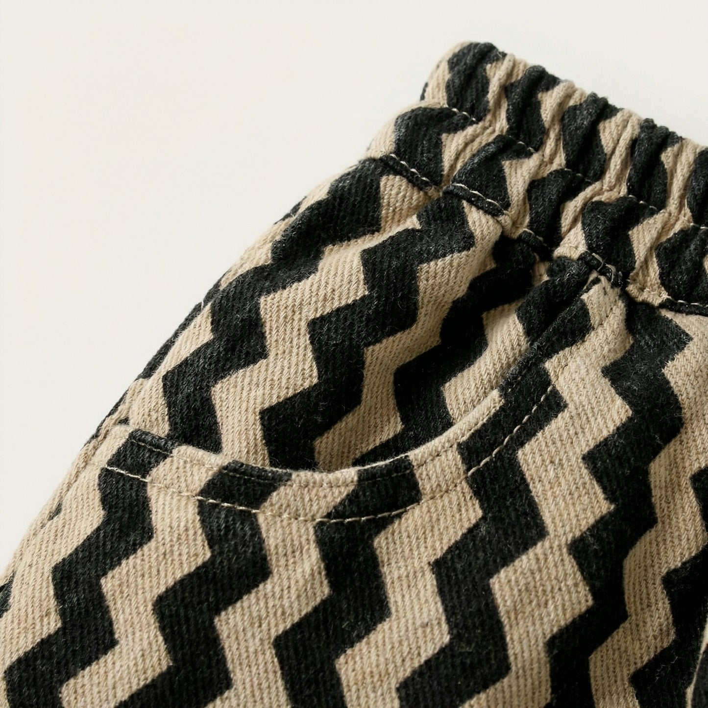 Zigzag Cotton Pants
