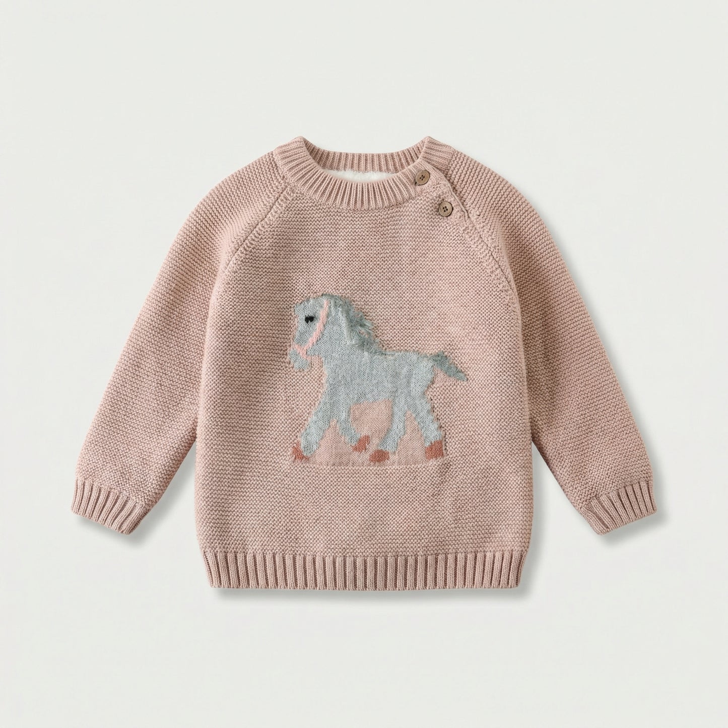 Horse Knit Cotton Sweater