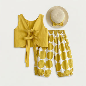 Summer Cotton Two Piece with Hat